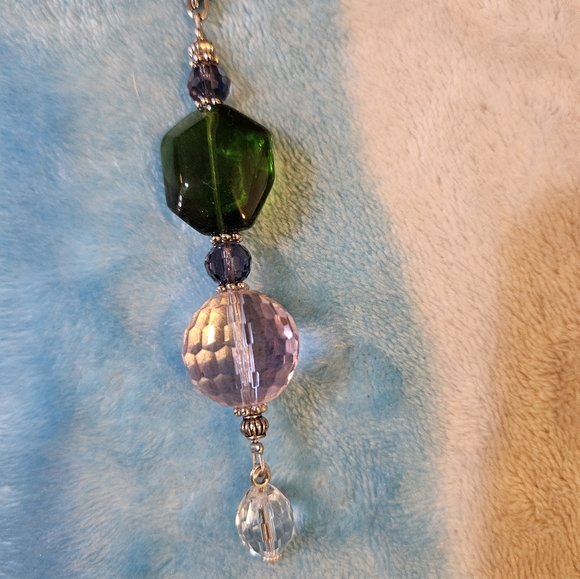 Glass Bead Bag Charm - Picture 1 of 3